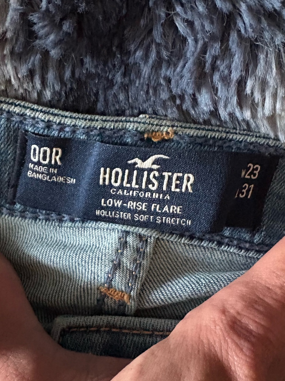 Hollister Light Blue Low-Rise Flare Jeans - Picture 2 of 5